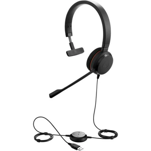 Jabra Evolve 20 UC Mono Black On the Ear Headset