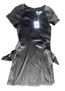 COTELAC französisches Designer schickes Kleid Gr. 2 schwarz metallic Glanz sonnenbeschienen Glanz - Bild 1 von 24