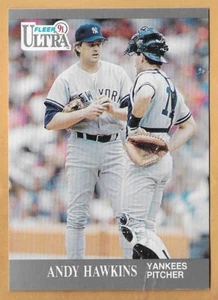 ANDY HAWKINS NEW YORK YANKEES #224 - FLEER ULTRA 1991 - Picture 1 of 2