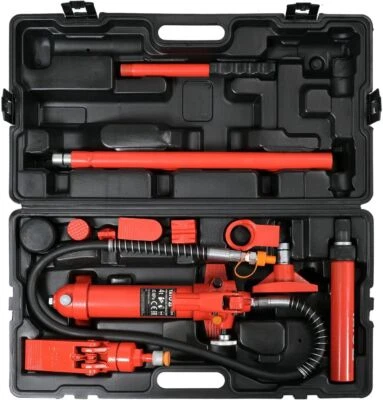 YATO Hydraulique Trousse de Réparation Set Débossage 4 Tonnes Bosse Dehors Kit + - Photo 1/4