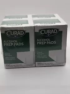 Curad Alcohol Prep Pads  Thick Alcohol Swabs Pack of 400 - Picture 1 of 2