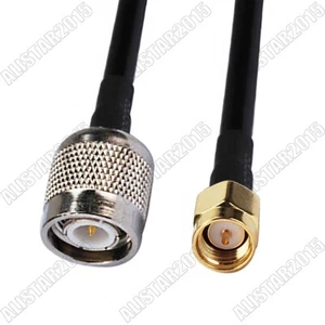 Lot Connecteur Prise SMA Mâle vers TNC Mâle RF Jumper Pigtail Coaxial RG58 Câble - Photo 1/3