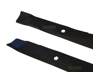 Juego de cuchillos 2 X 54 CM JOHN DEERE para AM140974, AM137331, X300R, X305R - HQ acero - Imagen 1 de 3