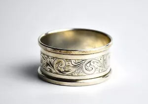 Sterling Silver Napkin Ring Birmingham 1971 by Henry Griffiths & Sons - Picture 1 of 4