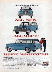 1963 Jeep Wagoneer "All New Jeep" Original Color Print Ad - Picture 1 of 1