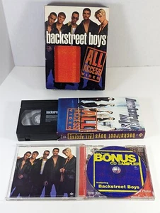 Backstreet Boys Box Set - All Access 1998 (VHS, CD, Faux Backstage Pass) - GOOD - Picture 1 of 12