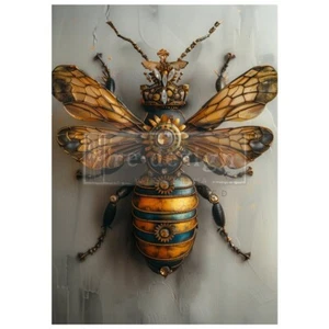 Gearspring Honeybee | Redesign With Prima | A1 Fiber Decoupage Paper - Picture 1 of 6