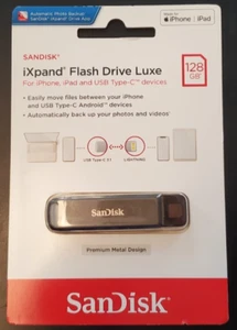 Sandisk 128GB iXpand Premium Metal Flash Drive SDIX70N-128G-AN6NE -New York Ship - Picture 1 of 2