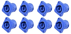 (8 CONFEZIONI) NEUTRIK NAC3MPXXA POWERCON (BLU) Presa di Alimentazione @ 20A/250V - Foto 1 di 2