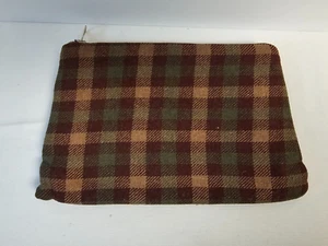 Tartan Makeup Bag Cosmetic Organizer Toiletries Bag Makeup Organizer Zip Pouch - Picture 1 of 10