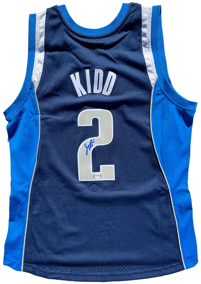 JASON KIDD SIGNED DALLAS MAVERICKS MITCHELL & NESS SWINGMAN JERSEY AUTO PSA/DNA - Image 1 of 4