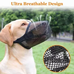Breathable Anti-Biting Chewing Licking Dog Muzzle Anti-lick Pet Muzzle - Picture 1 of 11
