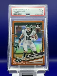 Panini Optic #150 2023 Allen Lazard naranja PSA 9 (122/249) POP 1 - Imagen 1 de 3