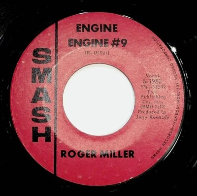 1965 Roger Miller Engine #9 The Last Word In Lonesome Is Me Vinyl 45 Record - Image 1 of 2