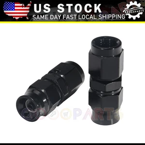-3AN AN3 3 AN BLACK STRAIGHT SWIVEL END FITTINGS FOR PTFE FUEL OIL HOSE BLACK - Picture 1 of 7