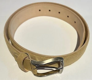 Fioriblu beige Wildleder Unisex Gürtel - Bild 1 von 3