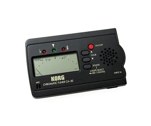 Korg Chromatic Guitar Bass Tuner CA-30 Black Excellent Electric Acoustic - Picture 1 of 7