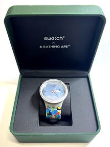 Swatch X BAPEX Tokyo Gray Camo SO27Z709 NEW IN BOX Streetwear Free Shipping - Picture 1 of 8