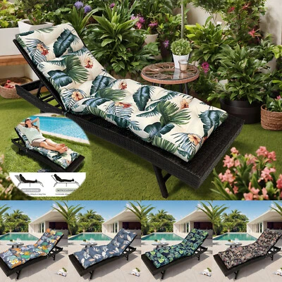 Cojín chaise salón exterior impermeable patio plegable chaise salón cojín EE. UU. Foto 1 de 4