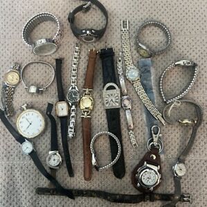 Mixed Lot of Modern & Vintage Women's Men's Watches Untested