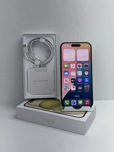 Apple iPhone 15 A2846 512GB Yellow! Perfect condition! Unlocked device! - Photo 1 sur 8