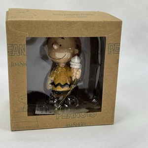 JIM SHORE PEANUTS Figurine CHARLIE BROWN Ice Cream Waffle Cone Snoopy 6011957 - Picture 1 of 9