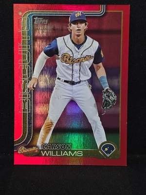 2025 Topps Debut Carson Williams RED FOIL SP!! 3/10 #PDC-127 - Image 1 of 4