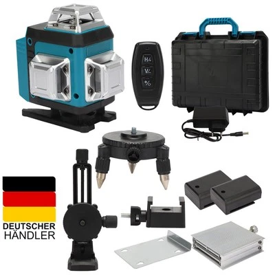 4D 16 Line Laser Level 360 Grad Selbstnivellierend Kreuzlinienlaser Wasserwaage - Bild 1 von 4