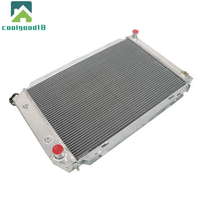 Radiador de carreras 3 filas de aluminio completo 1979-1993 para Ford Mustang GT/LX V6/V8 AT/MT Foto 1 de 4