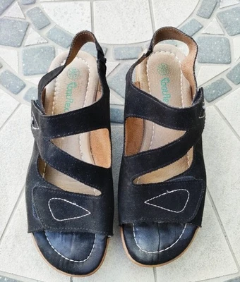 SANDALES SEMELLE COMPENSEE FOOTFLEXX A SCRATCH - POINTURE 38 - Photo 1/3