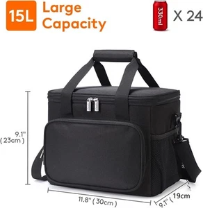 Kühltasche Picknicktasche Thermotasche Isoliertasche Lunchtasche 15L NEW - Bild 1 von 15