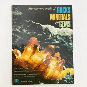 Stereogram Book of Rocks Minerals and Gems David Techter 1970 Paperback Book - Picture 1 of 18
