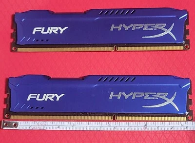 KINGSTON HyperX ~BLUE~ HX318C10FK2/8  DDR3 1866MHz 8GB(2X4GB) DESKTOP MEMORY/RAM - Image 1 of 3
