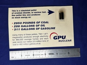 TMI Werbung Musterkarte Three Mile Island PA Kernkraftwerk GPU - Bild 1 von 4