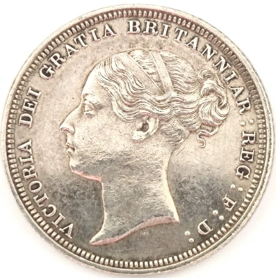 1887 Queen Victoria Young Head Silver Sixpence, A/UNC #3 (CRs) - Image 1 of 4