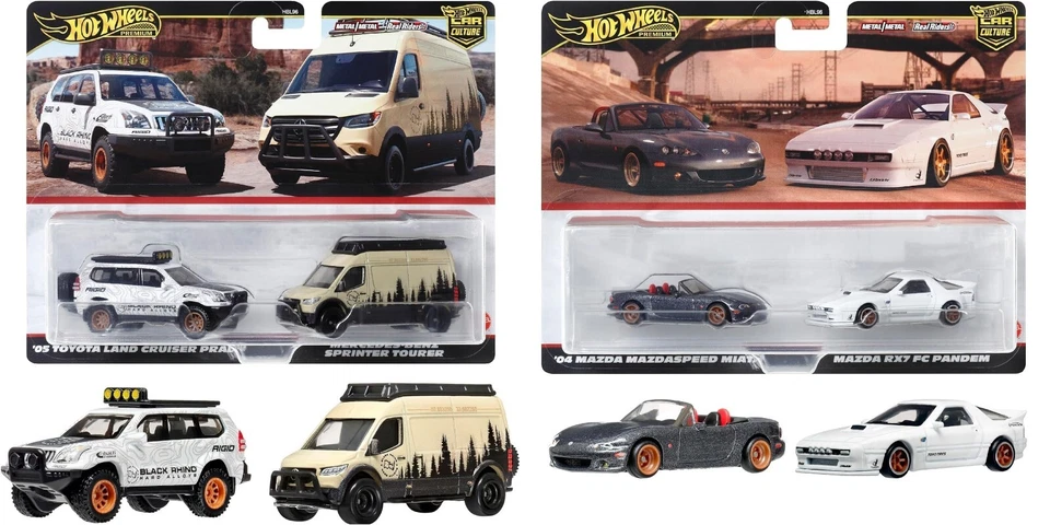 Hot Wheels Car Culture 2-Pack 1/64 - Selezione Auto - Immagine 1 di 1
