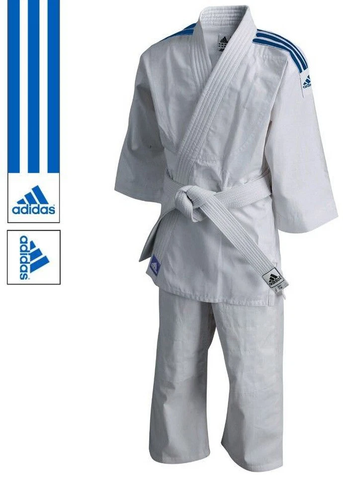 adidas Judoanzug J200 Evolution Weiß/Blau - Bild 1 von 1
