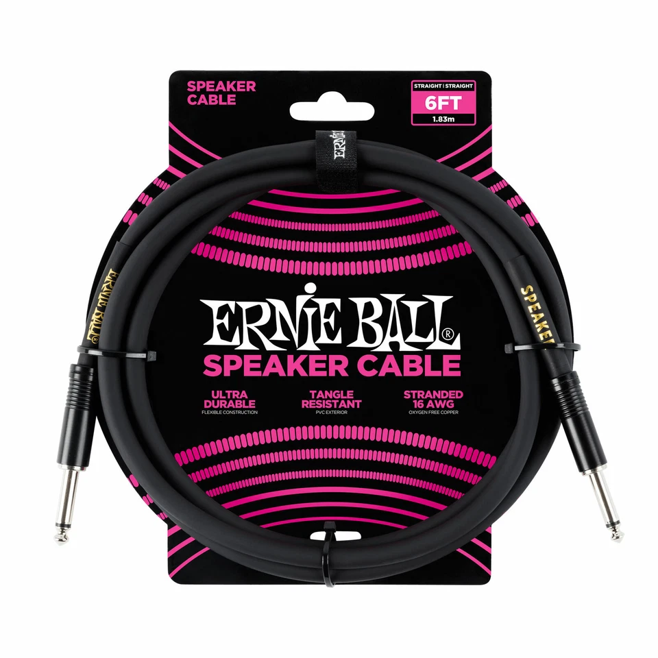 Ernie Ball 6' Straight / Straight Speaker Cable - Image 1 of 1