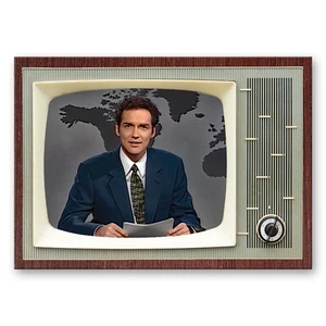 Norm MacDonald SNL Weekend TV Classic TV 3.5 " x 2.5 " Steel Cased FRIDGE MAGNET - Picture 1 of 2