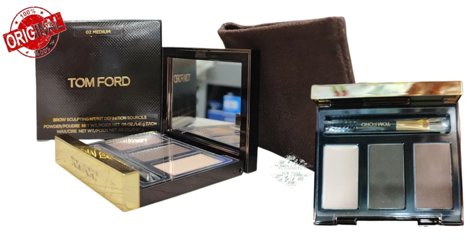 Kit de escultura de cejas Tom Ford 0,03 fl oz 02 MEDIANO NUEVO en caja Foto 1 de 1