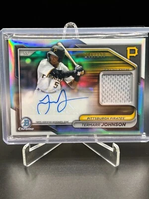 2024 Bowman Chrome - Chrome Auto Relics Termarr Johnson #BCAR-TJ /150 (AU, MEM) - Image 1 of 2