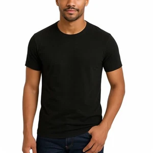 Alfani Men’s 4-Pack Slim Fit Crewneck T Shirt TAGLESS Undershirts Black XXL $40 - Picture 1 of 5