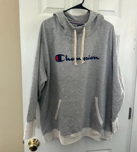 NWT Champion Oxford Gray Fleece Pullover Hoodie - Size 3X - Picture 1 of 8