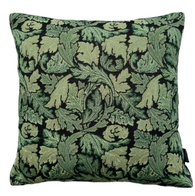 William Morris Cushion Cover Acanthus Woven Tapestry Fabric Green Leaves 16-22” - Image 1 of 2