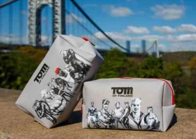 TOM OF FINLAND WASH BAG TRAVEL TOILETRIES BAG ZIP TOP GAY TOM OF FINLAND