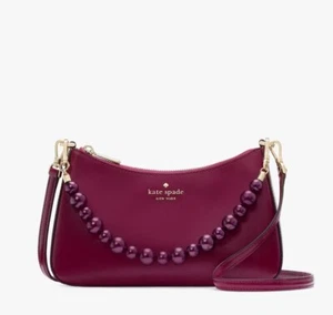 Bandolera convertible mediana perla sintética Kate Spade New York Madison nueva con etiquetas - Imagen 1 de 5