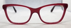 Bvlgari 4135-B 5333 Rectangle Red Gold Womens Eyeglasses 53mm W/Case - Picture 1 of 7