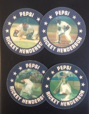 1991 PEPSI DISC RICKEY HENDERSON BASEBALL DISC SET Complete - #BL