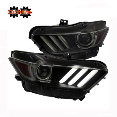 15+ Faros de señal secuencial Mustang Smoked V2 LED DRL Saleen Convertible GT Foto 1 de 4