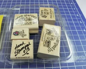 Stampin Up! Set timbri in gomma TIMBRATI A MANO DA 9340 - Foto 1 di 10